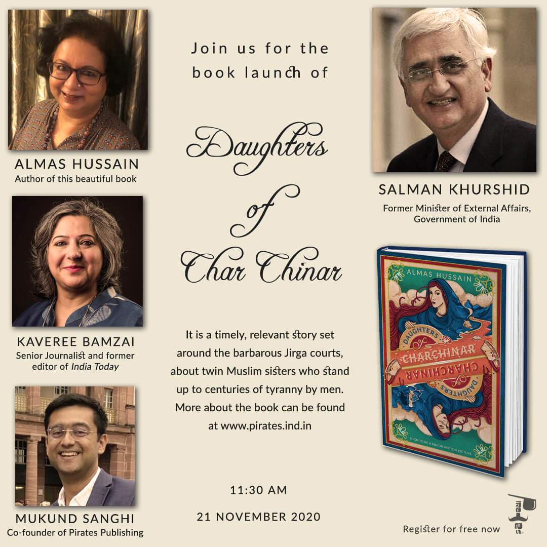 Book Launch of Daughters of Char Chinar with Salman Khurshid and Kaveree Bamzai.